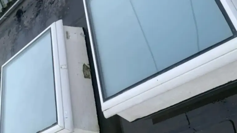 Lichtkuppeln auf dem Dach vor der Dachfensterreinigung
