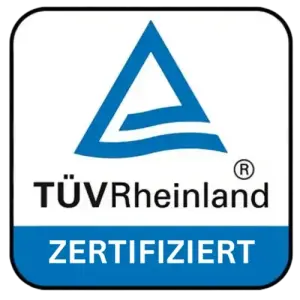 TÜV Rheinland zertifiziert